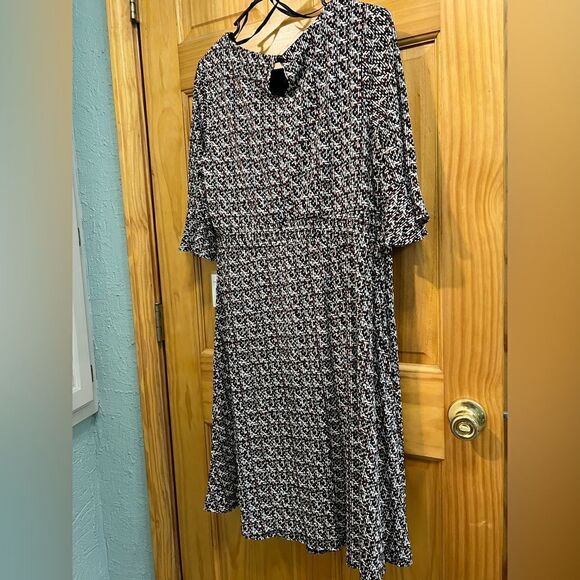 Perceptions New York size L black and red tweed look dress - Picture 5 of 9